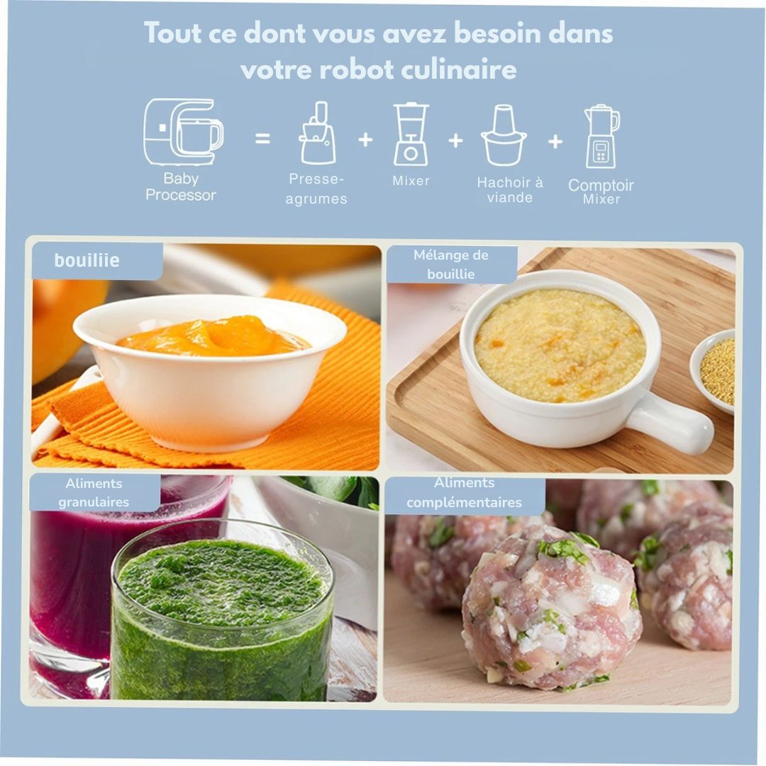 BabyChef DuoCare™ – Robot multifonction compact & intuitif