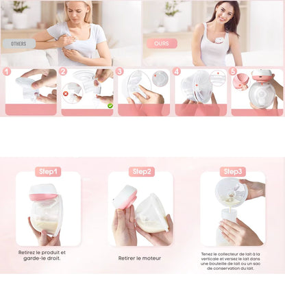 FreeFlow Mamma™ – Tire-lait électrique mains libres, discret et puissant