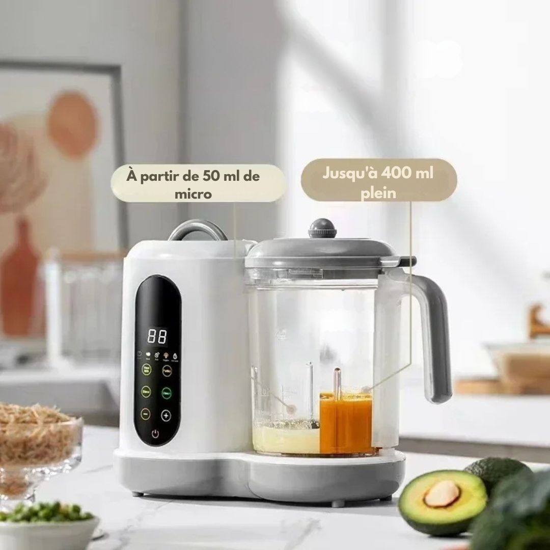 NutriBaby ProSteam™ – Robot cuiseur 4-en-1 compact et intuitif