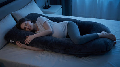 Meilleur coussin de grossesse | VelourNid™ — Grand U & nuit sereine