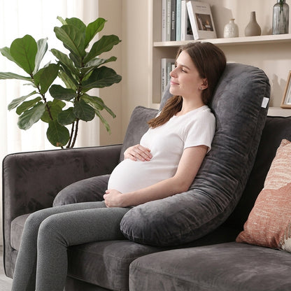 Meilleur coussin de grossesse | VelourNid™ — Grand U & nuit sereine