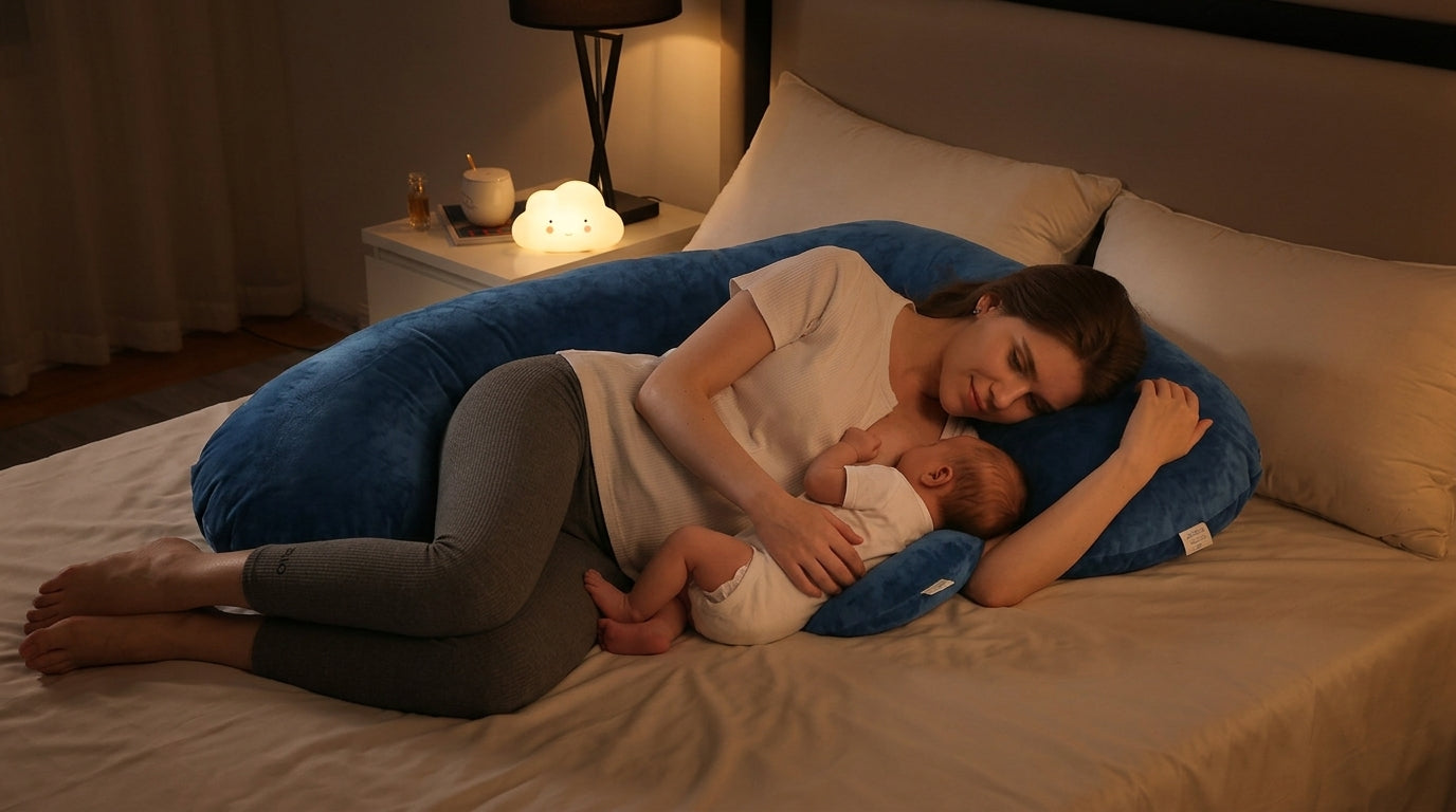 Coussin grossesse et allaitement | DolceNid™ — Grand U & nuit réparée