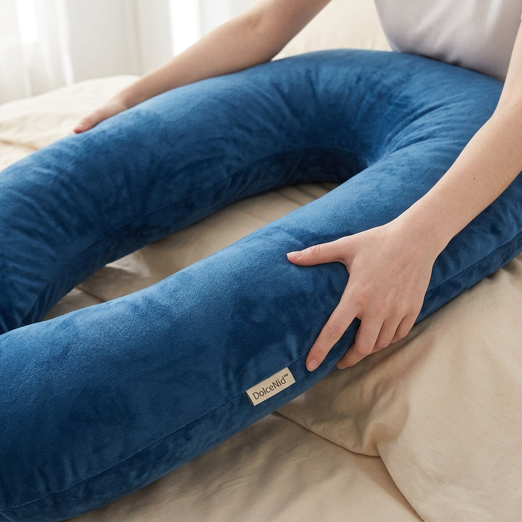 Coussin grossesse et allaitement | DolceNid™ — Grand U & nuit réparée