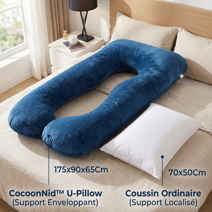 Coussin grossesse et allaitement | DolceNid™ — Grand U & nuit réparée
