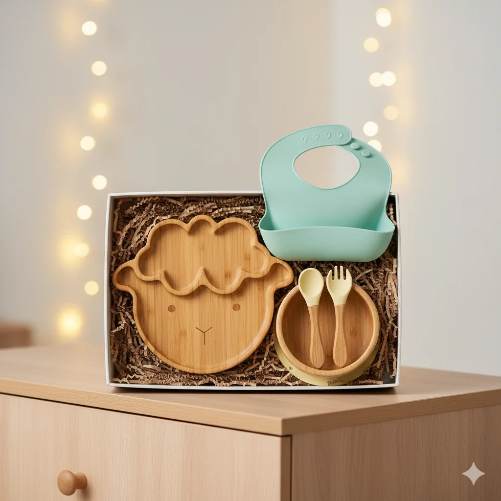 Coffret repas bébé| SheepyBowl™ - vue de détail produit