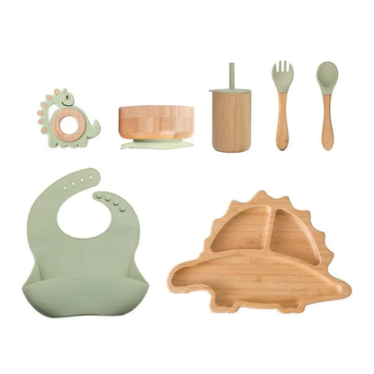 DinoMunchy Set™ – Assiette pour bébé écologique et ludique
