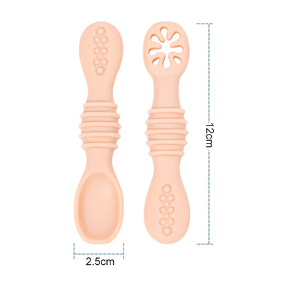 PortioBuddy™ – Assiette à compartiments bébé avec couverts