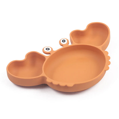 CrabeMiam™ – Coffret repas bébé silicone 9 pièces