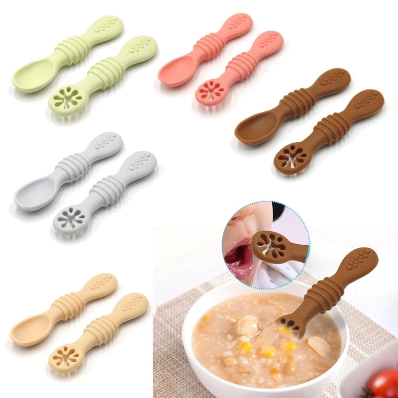 PortioBuddy™ – Assiette à compartiments bébé avec couverts