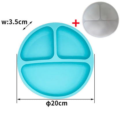 TriBambino™ – Assiette à compartiments avec couvercle
