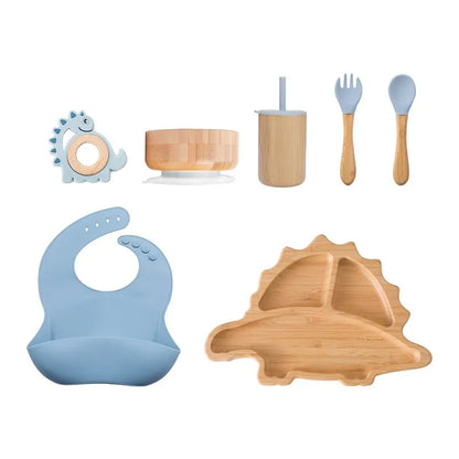 DinoMunchy Set™ – Assiette pour bébé écologique et ludique