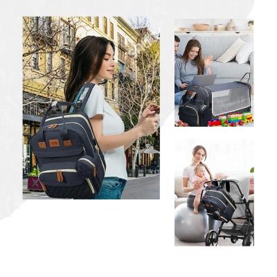 Sac à dos à langer LuxeNest™ offrant une solution pratique pour les parents en déplacement, incluant un espace pour bébé et un confort optimal.