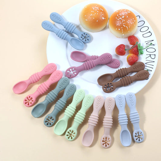 PortioBuddy™ – Assiette à compartiments bébé avec couverts