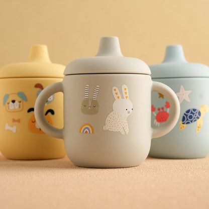 LudiSip Duo™ – Tasse apprentissage bébé douce &amp; sûre