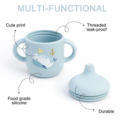 LudiSip Duo™ – Tasse apprentissage bébé douce &amp; sûre