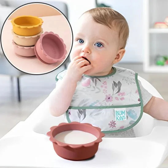 SavannaBowl™ – Bol pour bébé en silicone avec ventouse - détail matière et finitions