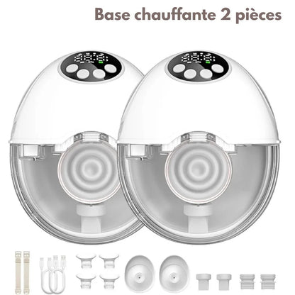 FreeWarm Duo™ – Tire-lait mains libres, double & chauffant - détail matière et finitions | Premiers Pas Sereins