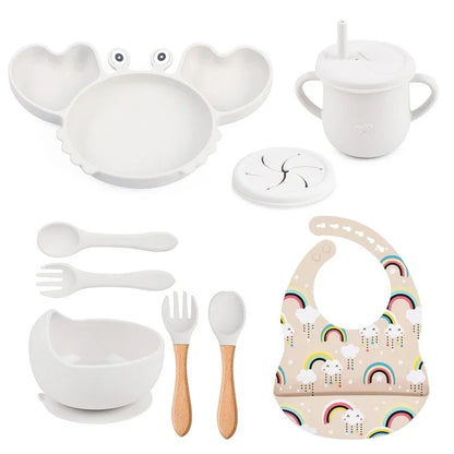 Coffret repas bébé | CrabeMiam™ - vue packaging et dimensions