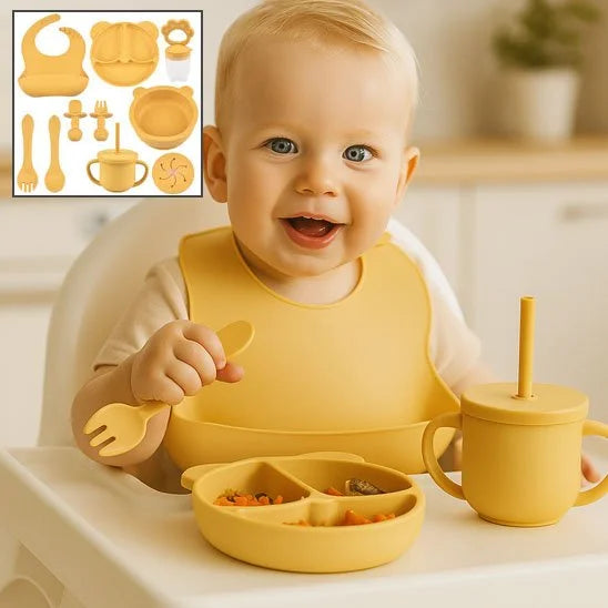 Vaisselle Bébé Écologique | EcoBambino - présentation des coloris disponibles