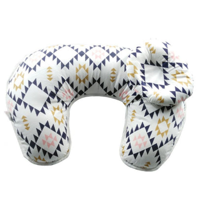 Coussin d’allaitement motif aztèque chic en forme de U avec mini oreiller assorti, idéal pour un soutien ergonomique pendant l’allaitement