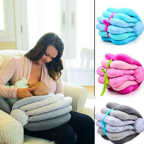 coussin d'allaitement ergonomique et ajustable en 3 couleurs pour un confort maximum