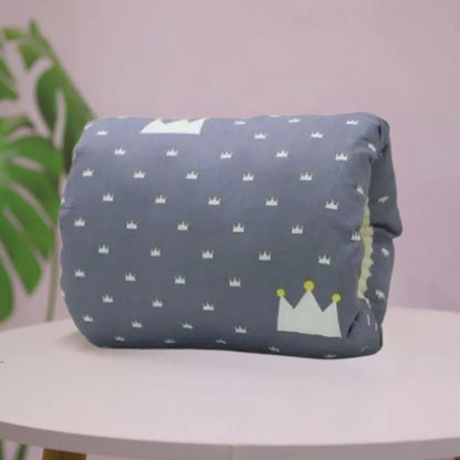 Coussin d'allaitement | Flocon confort Gris™ - Premiers Pas Sereins