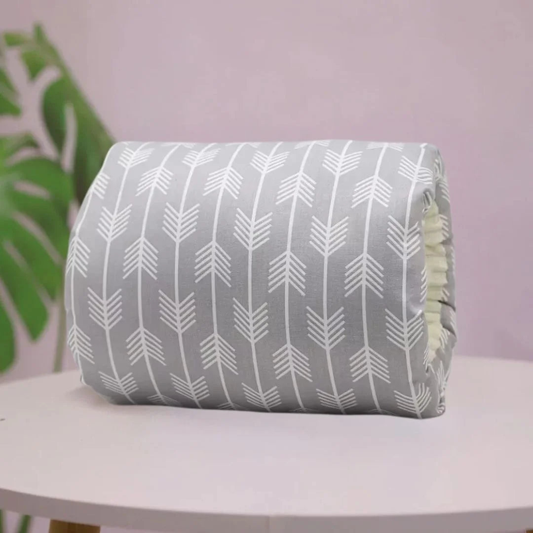 Coussin d'allaitement | Flocon confort Gris™ - Premiers Pas Sereins