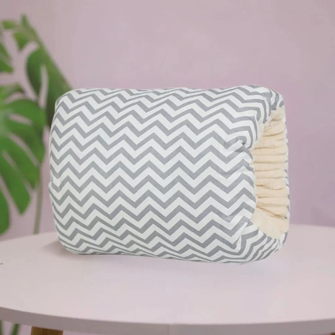 Coussin d'allaitement | Flocon confort Gris™ - Premiers Pas Sereins