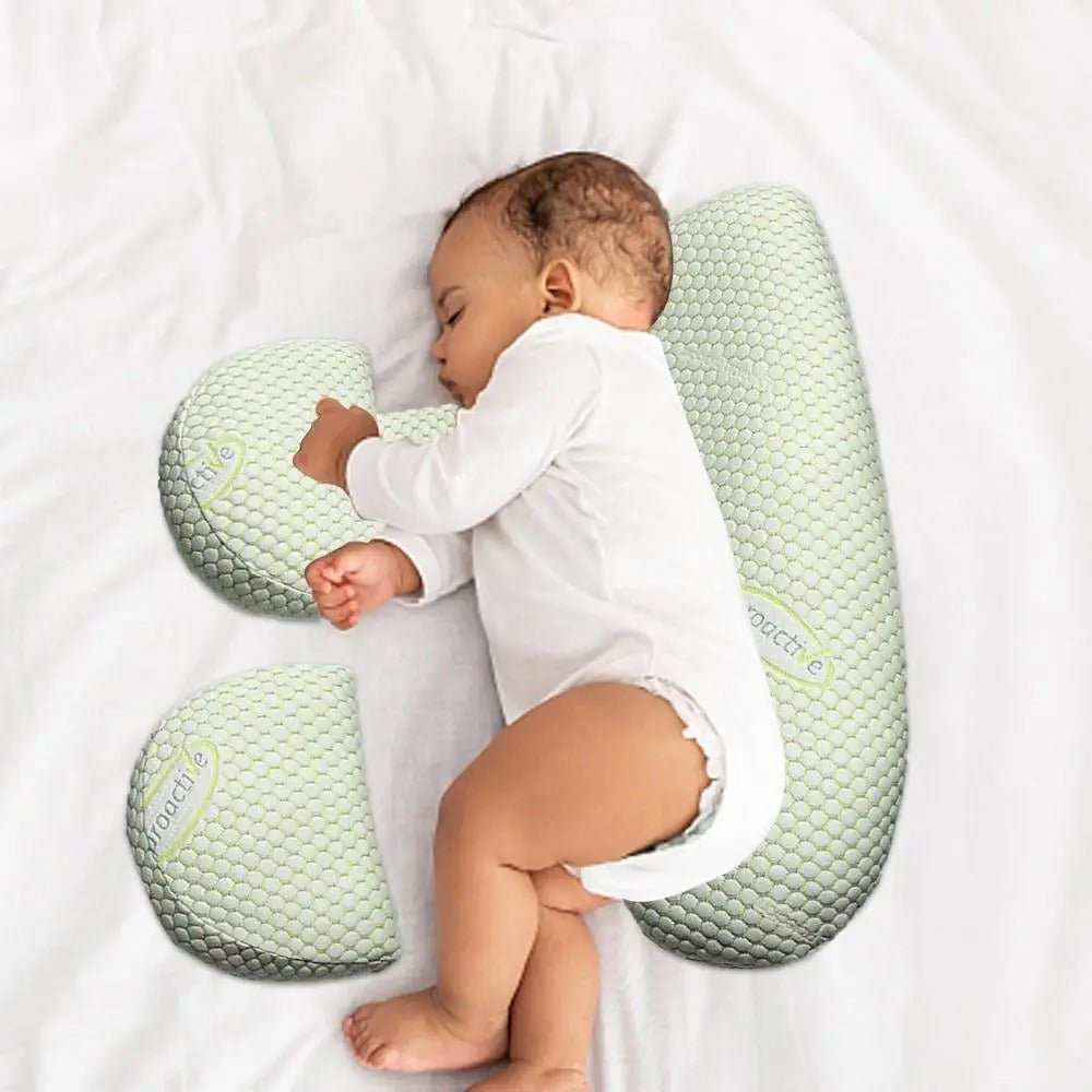 Coussin de grossesse confortable pour bébé, offrant un soutien optimal et sécurisant.