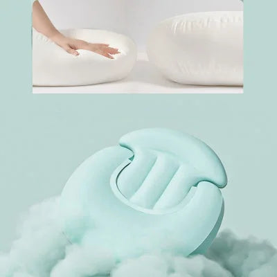 Coussin pour nouveau-ne en mousse mémoire de forme, confort premium, respirant et anti-reflux pour allaitement et sommeil bébé.