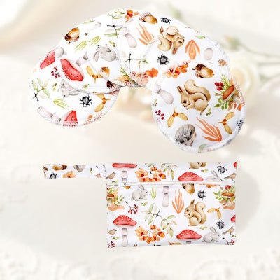 Des coussinets d'allaitement au design animalier vibrant, parfaits pour un look ludique et unique.