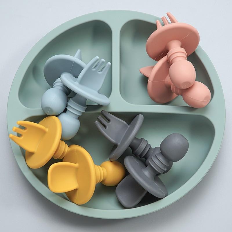 CuttieSpoon™ | Cuillère et fourchette pour bébé | Maman - Premiers Pas Sereins