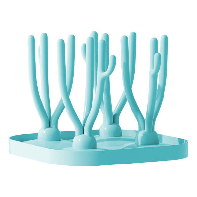 Égouttoir biberon Ocean Blue au design compact et moderne, conçu pour un séchage naturel et rapide dans les petits espaces.