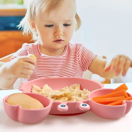 ASSIETTE CRABE BEBE | SECURI-REPAS™ - vue principale — allaitement et repas bébé serein