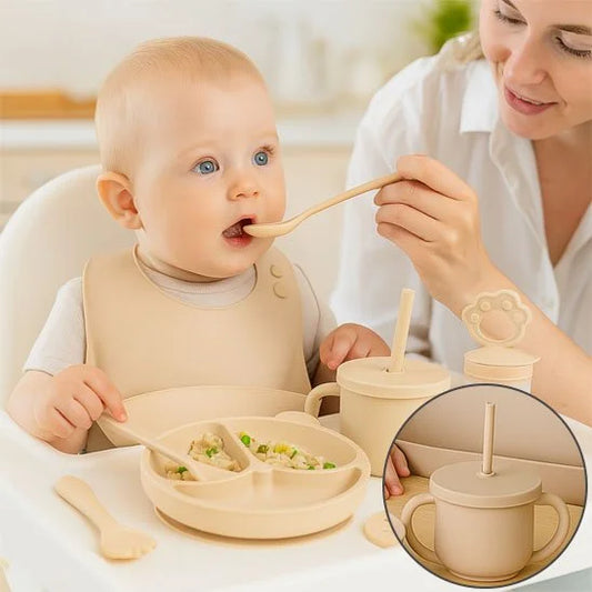 Vaisselle Bébé Écologique | EcoBambino - vue principale — allaitement et repas bébé serein