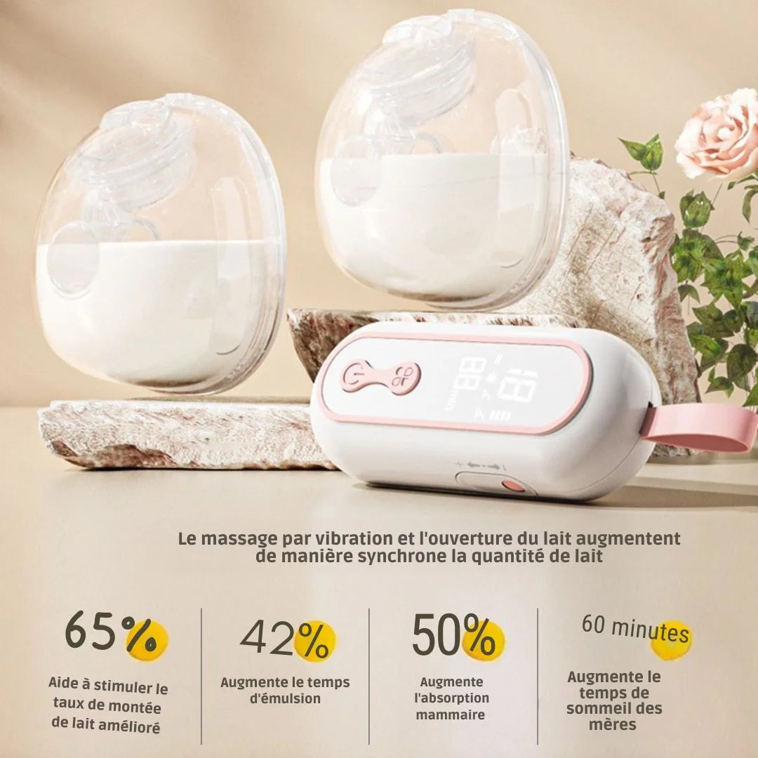 LactiFree Duo™ – Tire-lait électrique main libre, discret… - vue angle supplémentaire