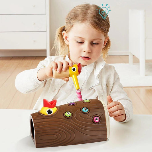 FeedingBird™ - Jouets magnétique attrape - ver | Jeux enfants - Premiers Pas Sereins