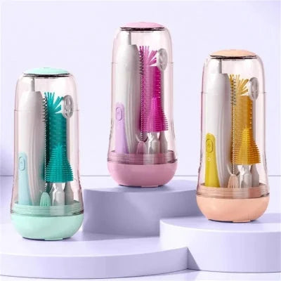 goupillon biberon silicone électrique UV en trois couleurs