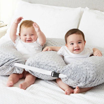 Coussin d’allaitement jumeaux 6-en-1 – Confort total pour maman et bébés