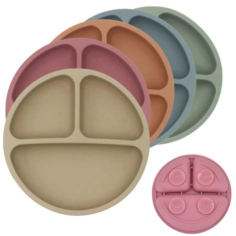 TriBambou TrioGrip™ – Assiette bébé compartimentée antidérapante