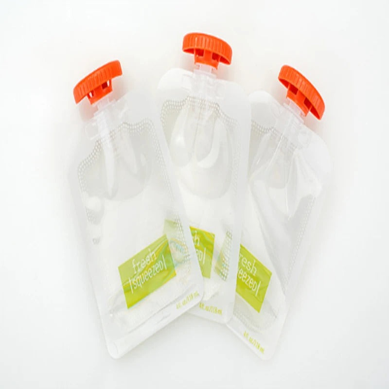 Supplementary Food Bag™ – Lot de 50 Sachets Réutilisables + 2 Cuillères Offertes