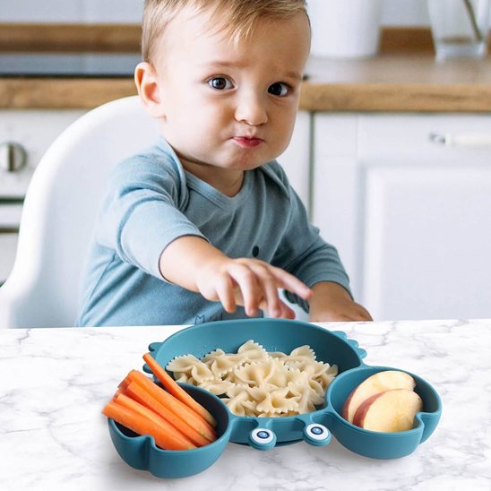 Assiette bébé antidérapante | Sécuri-Repas