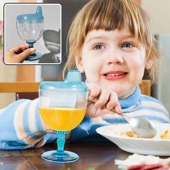 RoyalSip Goblet™ – Le verre apprentissage bébé qui transforme les repas en fête