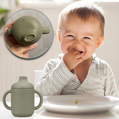 AquaGuard Duo™ – Verre anti fuite bébé à bec souple et poignées