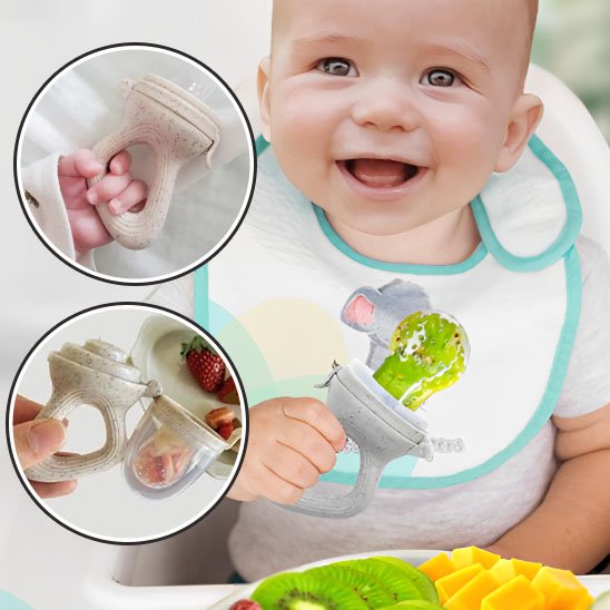 FruitiSafe™ Trio – Tétine pour fruit évolutive et hygiénique