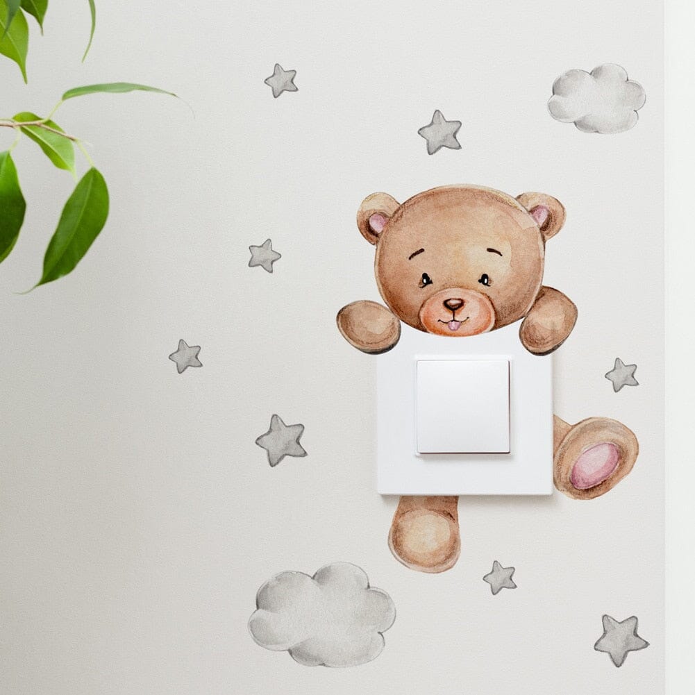 Stickybear™ - Sticker ourson décoratif | Chambre d'enfants - Premiers Pas Sereins