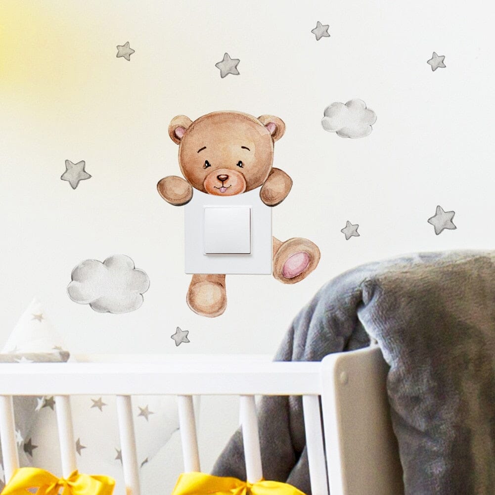 Stickybear™ - Sticker ourson décoratif | Chambre d'enfants - Premiers Pas Sereins