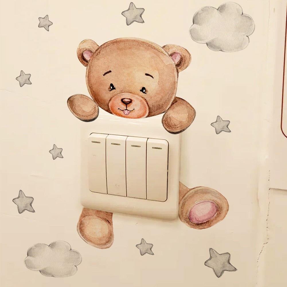 Stickybear™ - Sticker ourson décoratif | Chambre d'enfants - Premiers Pas Sereins