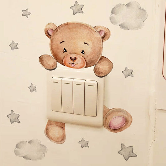 Stickybear™ - Sticker ourson décoratif | Chambre d'enfants - Premiers Pas Sereins