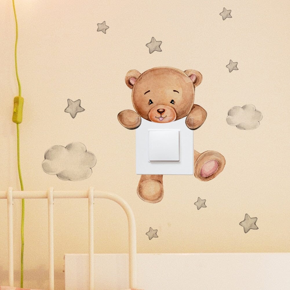 Stickybear™ - Sticker ourson décoratif | Chambre d'enfants - Premiers Pas Sereins